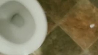Stripper Going Pee In Club Bathroom At End Of Night