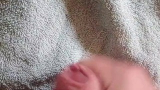quick cumshot while doing laundry