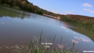  CZECH HUNTER 440 - Twink Sunbathing Gets A Hard Raw Cock Up His Ass