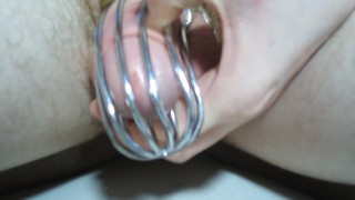 showing off my chastity cages #2