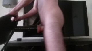 Daddy gets turned on by your dirty msgs + pics, moaning, creampies his toy