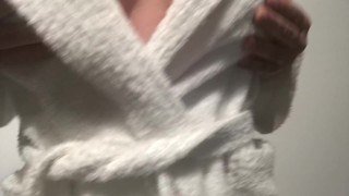 18 YEAR OLD CUTE GIRL PLAYING WITH BIG TITS FONDLING NIPPLE TWISTING STRIP