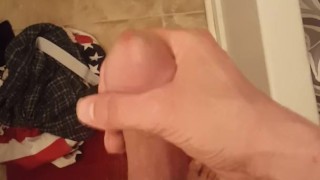 Jerk off before shower