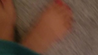 Petite Girl Just Got Home From Gym And Needs To Pee