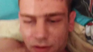 Cumming in own mouth