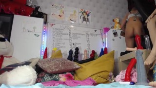 Girls4cock.com *** MY CAMGIRL HUGE BLACK ANAL DILDO