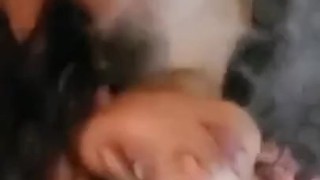Curvy, nude, vapes and shows off her natural boobs!