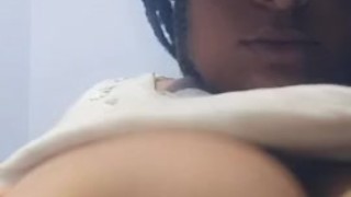 Light skin plays with big boobs