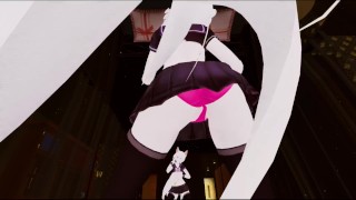 Teen Student Cat Girl Pink Panties Gives Lap Dance in Private Hotel (POV)