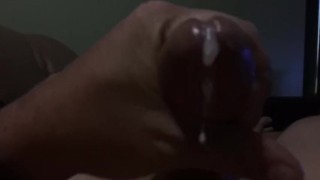 horny dude masturbates till he cums