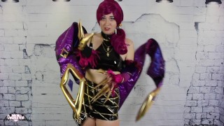 Cosplay Sissification KDA Evelynn Akali Leauge of Legends TEASER OmankoVivi