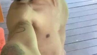 Emo Twink Walking Outside Naked Showing Off His Package