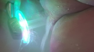 Bbw playing with shower head