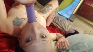 Suckin on my glowdick like you wanted me to, calling me all the time
