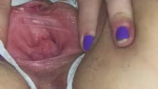 Raven masturbating