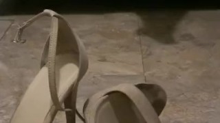 Sissy Feet in Pantyhose CD arches Assfucked Hard