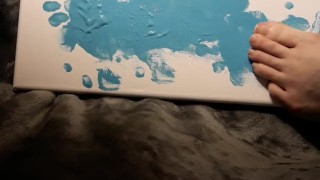 Playing With Paint! So Messy! (Painting With My Feet)