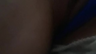 Sneaking a fast cum with small vibrator