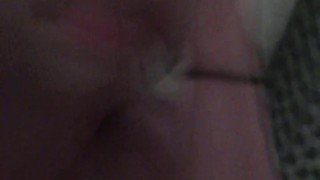 Transgirl Naked Showering; Playing with My Non-Op Clit