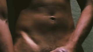 Jerking off in a shopping mall restroom