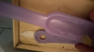 super hot rock hard gay dick masturbation in toilet