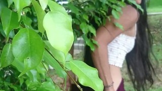 Asian Girl Gets Naughty in Public 