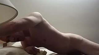 Rod Swift humping the bed to orgasm