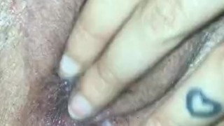 After all that cumming. I made her play with her pussy for awhile !!!!