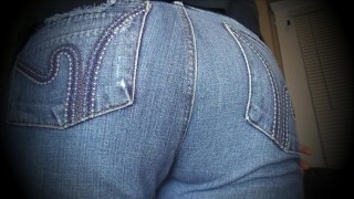 BEST FRIEND FARTS ON YOU IN A THONG & JEANS