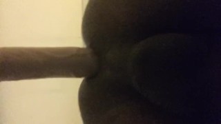 Black bottom rides dildo for practice