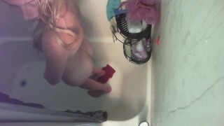 Fun time is the shower...