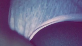 Rubbing on my boobs while waiting on daddy