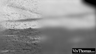 Busty beauty eats her waitresses pussy