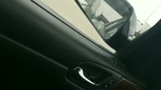 Riding around with a hard dick