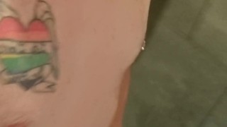 Almost caught in the gym shower