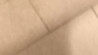 cumming in a hospital bathroom