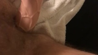 Pounding my tight ass with my favorite dildo