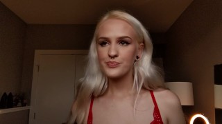 long tongue girl drooling again