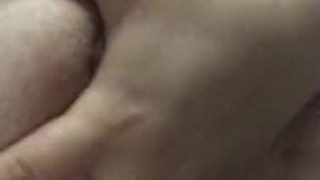 Milf plays with breasts