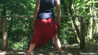 Peeing on puplic trail - german amateur - Theodora Einhorn