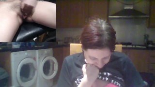 Two Camera Kitchen Orgasm Fun