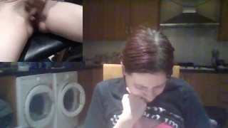 Two Camera Kitchen Orgasm Fun