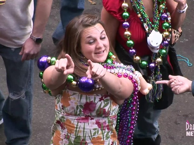 Wild Flashing on Fat Tuesday With Hot Milfs 