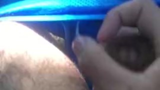 Stroking outdoors again :)