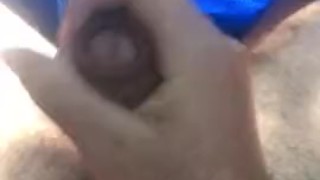 Stroking outdoors again :)