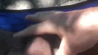 stroking outdoors extended