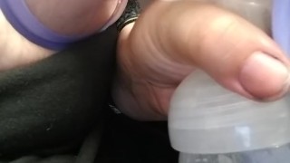 Pumping these milk full tits