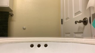 Pissing with a boner