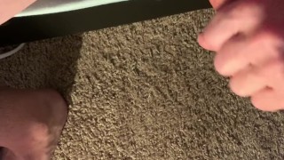Masturbation and cum shot