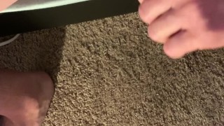 Masturbation and cum shot